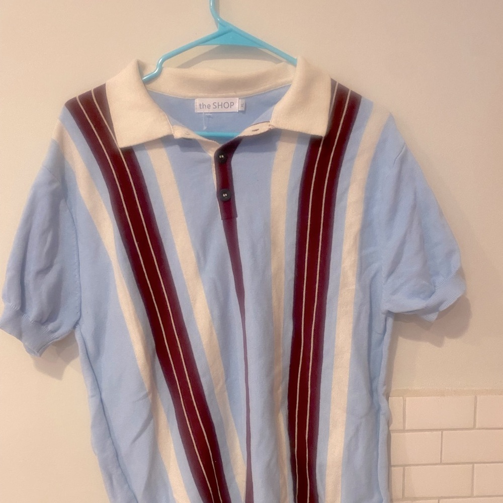 Retro 50s knit button down